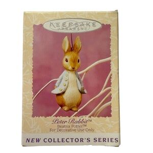 Hallmark Ornament Peter Rabbit 1996 1st in series Easter Beatrix Potter New